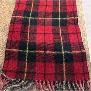 Polo by Ralph Lauren black and red Wool Scarf